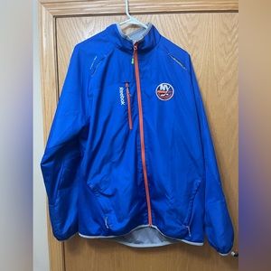 Three item Reebok Center Ice New York Islanders jacket and two tshirts. Men’s L